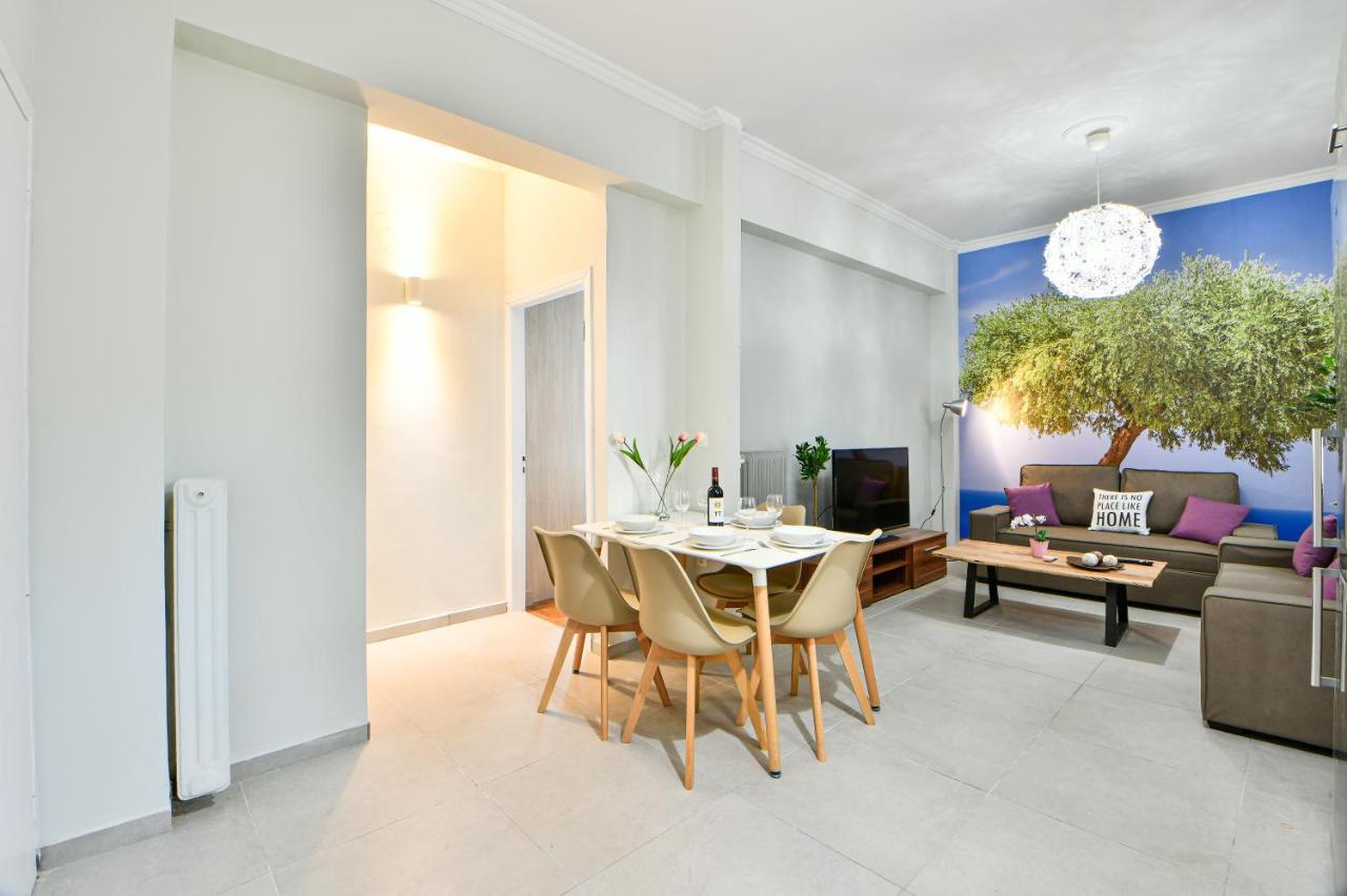 Fresh & Renovated Apartment Next To Metro Station Atenas Exterior foto
